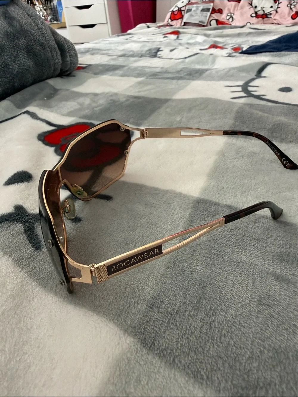 Rocawear Brown Gradient Shield Sunglasses